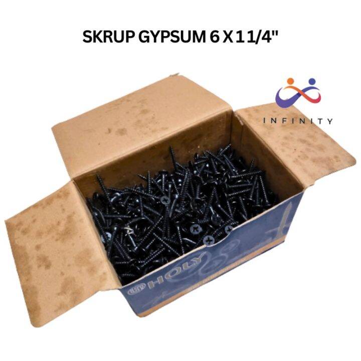 Inf SKRUP GIPSUM 6x1 1 4 3CM SEKRUP GYPSUM PER DUS 1000 PCS Lazada