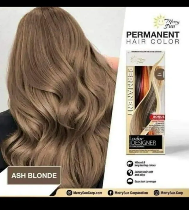 ASH BLONDE PERMANENT HAIR COLOR By MerrySun Lazada PH