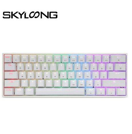 SKYLOONG GK61 Teclado 60 Mini Keyboard PC Gamer USB Wired Keycaps For