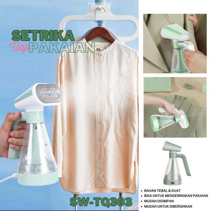 Cod Setrika Uap Portabel W Low Watt Handheld Setrikaan Laundry