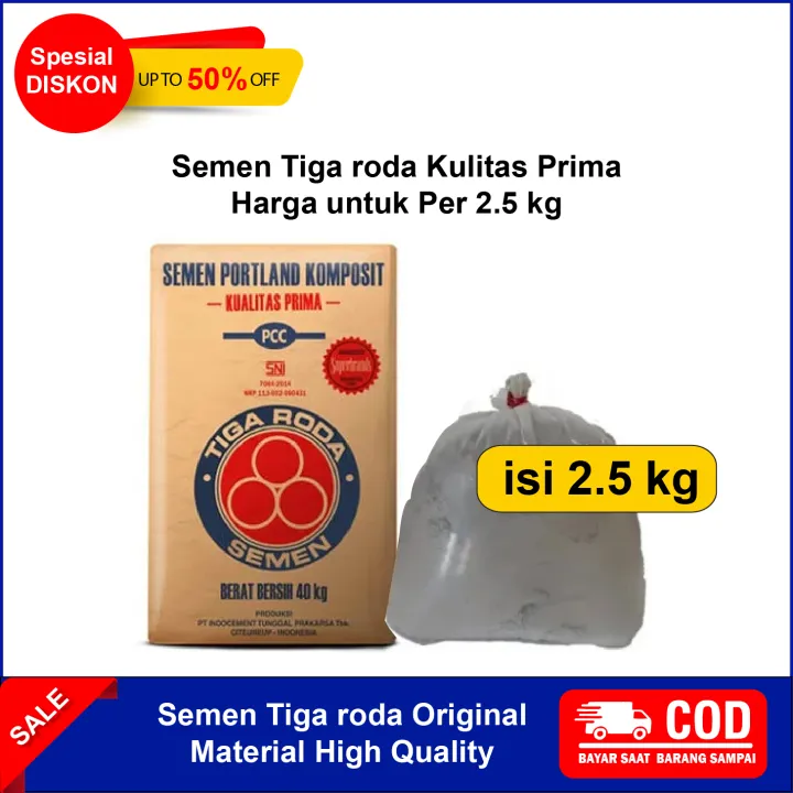 Semen Tiga Roda Kiloan Per Kg Tigaroda Semen Enceran Beton Kuat