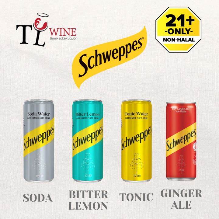 Tl Wine Schweppes Tonic Soda Ginger Ale Bitter Lemon Mixers