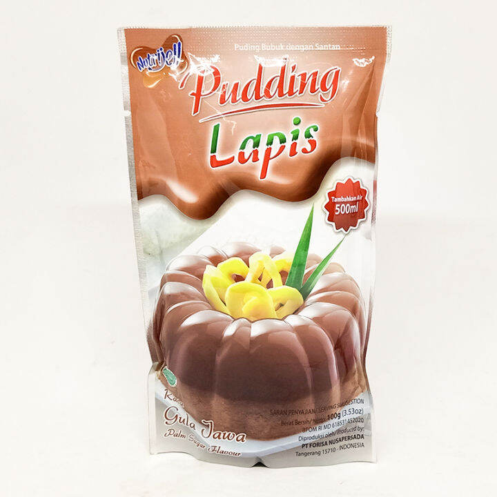 Nutrijell Pudding Lapis Gula Jawa 100gr Palm Sugar Flavour Lazada