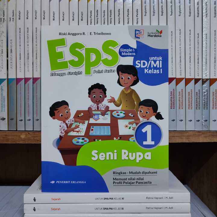 Buku Esps Seni Rupa Kelas 1 SD Kurikulum Merdeka Erlangga Lazada