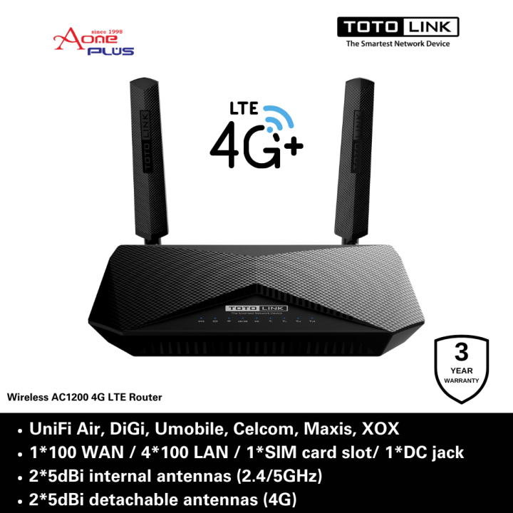 AONE PLUS SS2 TOTOLINK LR1200 LR1200 4G LTE AC1200 Dual Band 5GHz 2