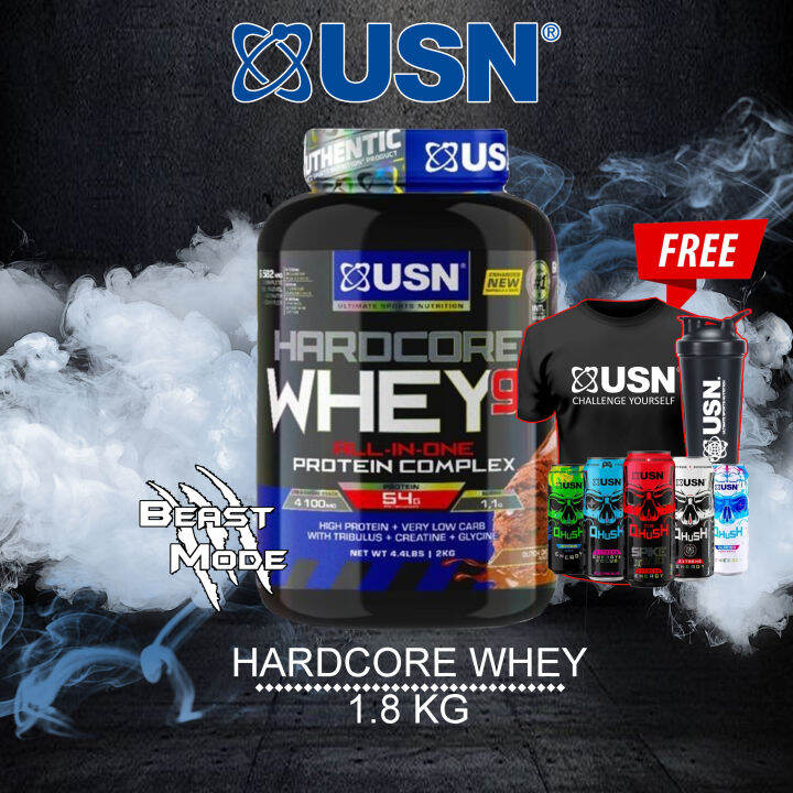 USN Hardcore Whey GH 1 8 Kg Gift Halal Whey Protein Lean Whey Whey