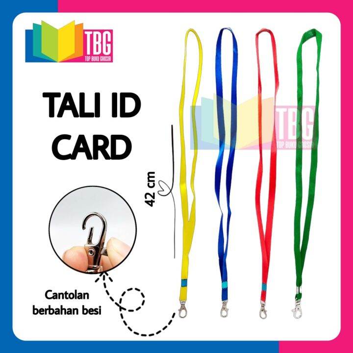 1 PCS TALI ID CANTOL BESI GANTUNGAN LANYARD ID CARD Lazada Indonesia