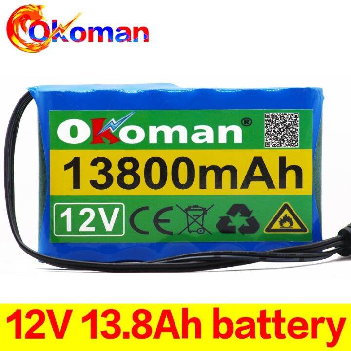 Original 12V13 8Ah Pack 18650 Rechargeable Lithium Ion Pack DC12v