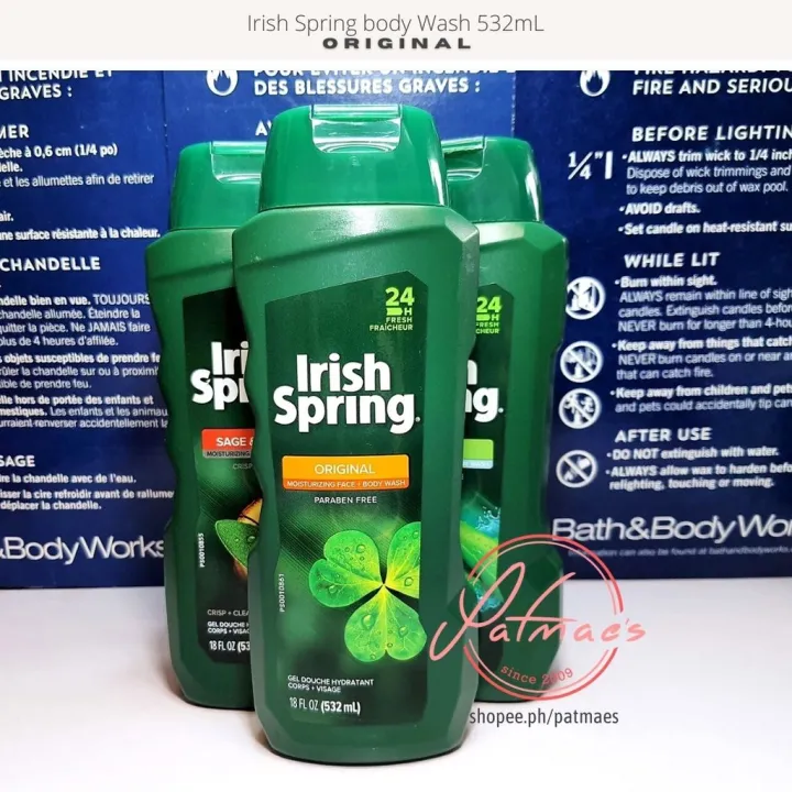 Irish Spring Moisturizing Face And Body Wash Original Scent 532mL Sold