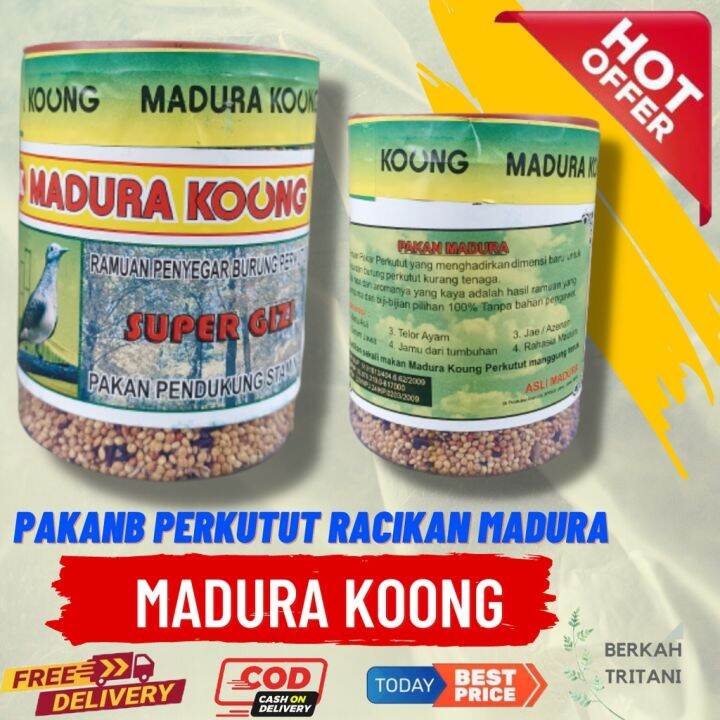 Madura Koong Kong Pakan Burung Perkutut Harian Racikan Madura Asli