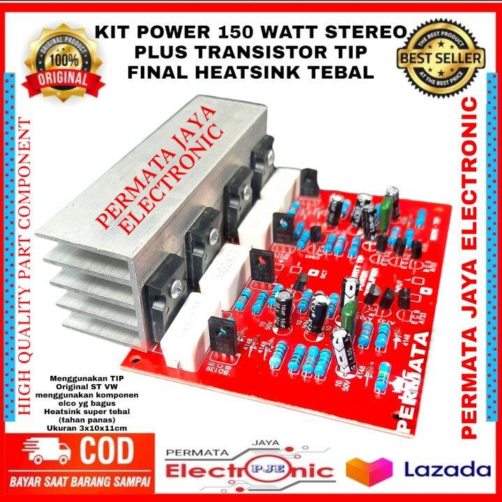 Driver Power Amplifier Stereo Ocl W Watt Lengkap Tip Final St