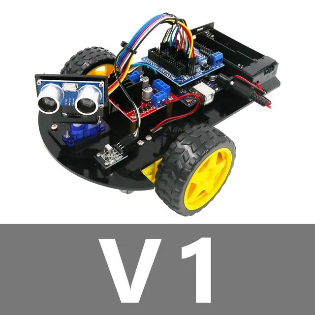 LAFVIN Smart Robot Car 2WD Chassis Kit With Ultrasonic Module L298N