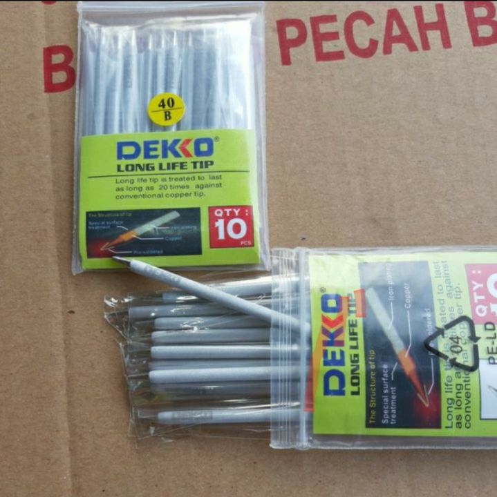 1 Pcs Mata Solder Merk Dekko Asli 40 Watt Tumpul Lancip Lazada