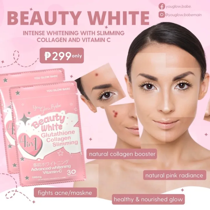 On Hand You Glow Babe Beauty White Glutathione Capsule Lazada Ph