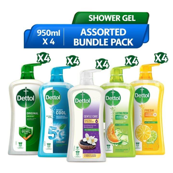 Dettol Shower Gel Wash Ml X Lazada