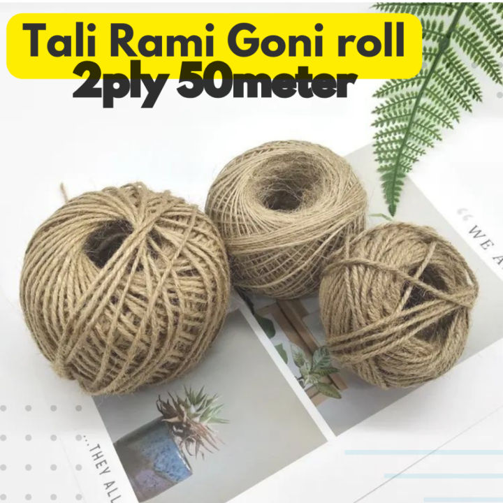 Tali Goni Ply Meter Jute Rope Untuk Tali Undangan Tali