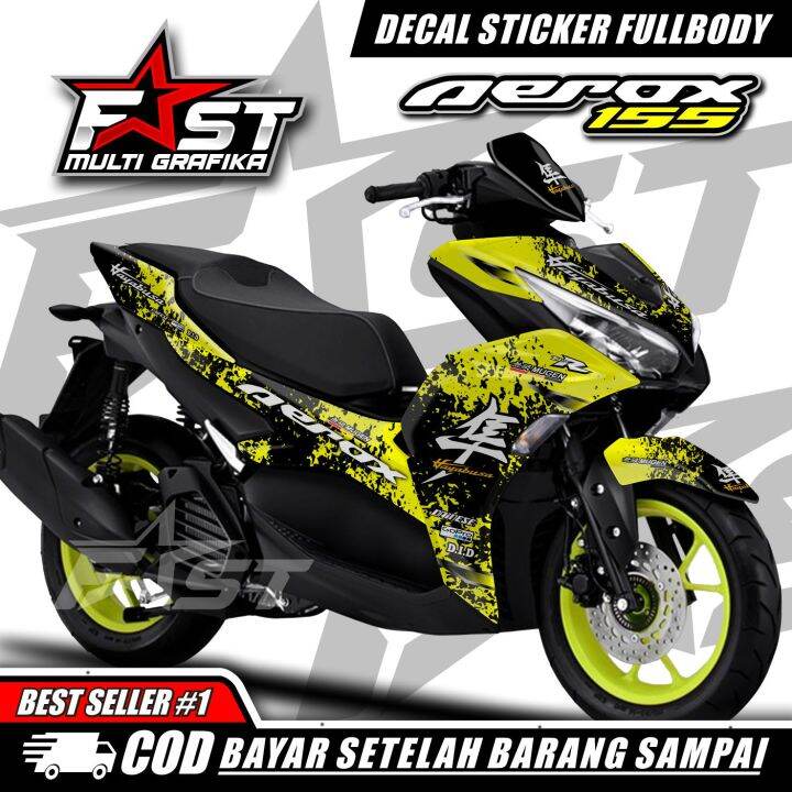 Decal Sticker Variasi Fullbody All New Aerox 155 Connected Dekal