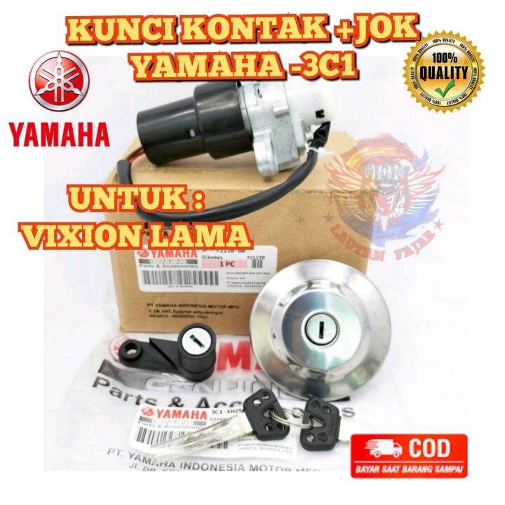 Ori Kunci Kontak Set Yamaha Vixion Old Lama Vision Lama Key Set Paket