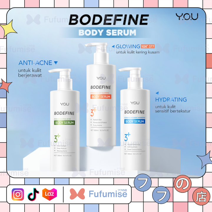 YOU Bodefine Body Serum Series 300 Ml CeraFive Intensive Hydrating