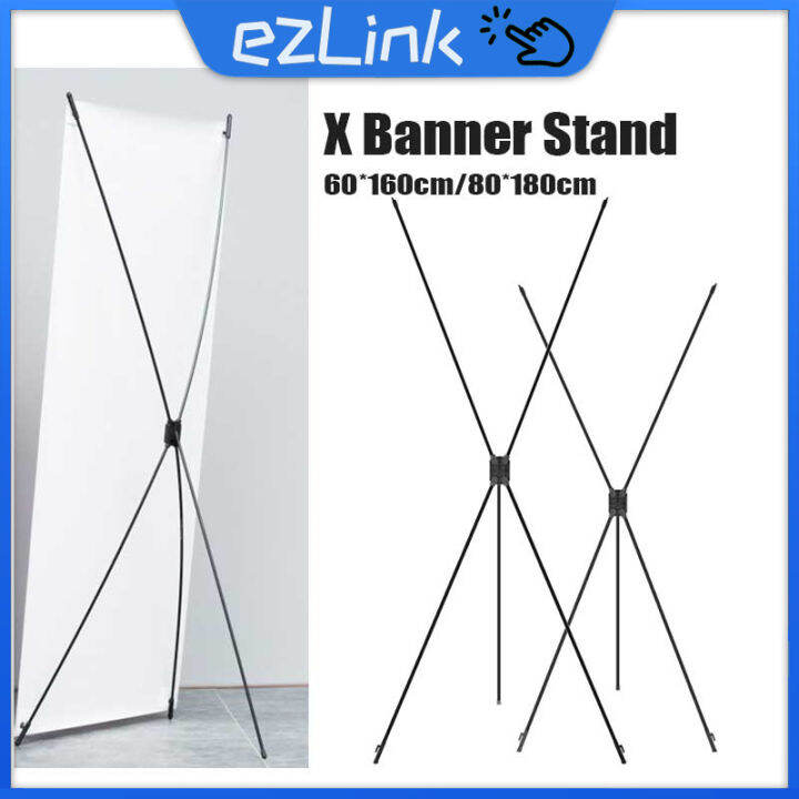 Tripod Collapsible X Banner Display Stand Aluminum Poster Display Stand