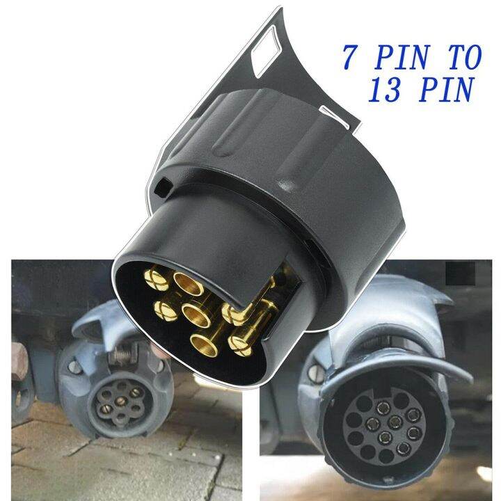 To Pin Trailer Caravan Towbar Towing Electric Socket Adapter Plug