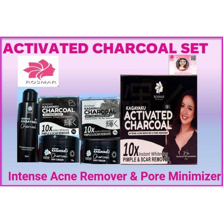 Effective Rosmar Kagayaku 5 In 1 Activated Charcoal Set With Intense