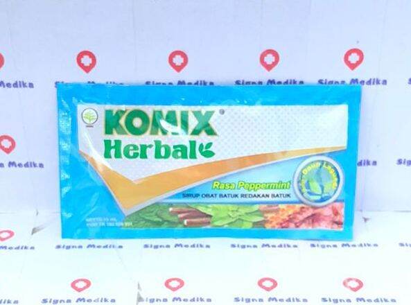 Komix Herbal Rasa Peppermint Sachet Ml Obat Batuk Lazada Indonesia