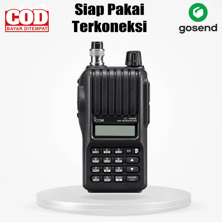 HT Radio Icom V80 V 80 Litium VHF Lithium Walkie Talkie Walky Talky