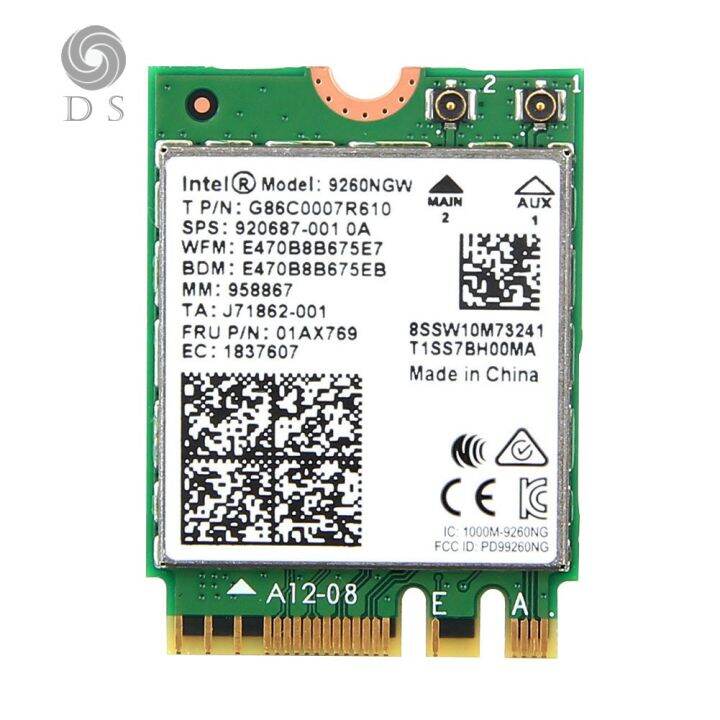 D S Wireless Ac 9260ngw Ngff Dual Band 1730 Mbps Bt 5 0 Wifi Card