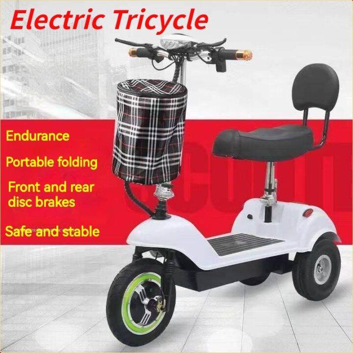 COD Foldable Electric Tricycle Two Seater Electric Scooter For Adult E