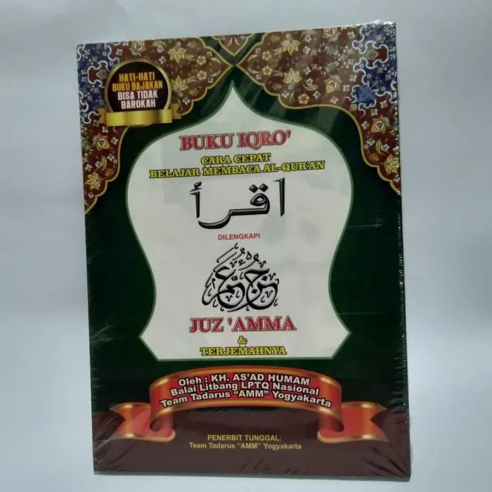 Original Iqro Bendel Besar Plus Juz Amma Hvs Warna Buku Agama Islam