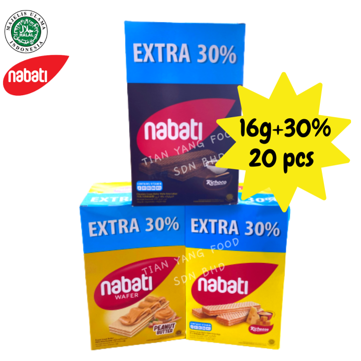 Nabati Cheese Wafer Chocolate Wafer Indonesia Richeese Richoco Peanut