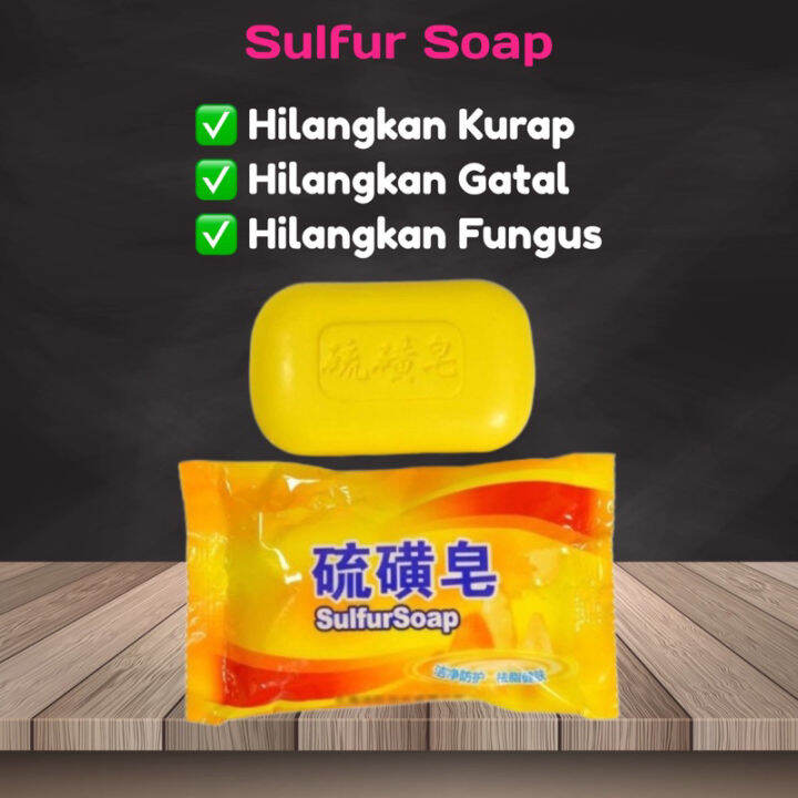 OIGINAL Shanghai Sulphur Soap Sabun Belerang Moisturising Soap Oil