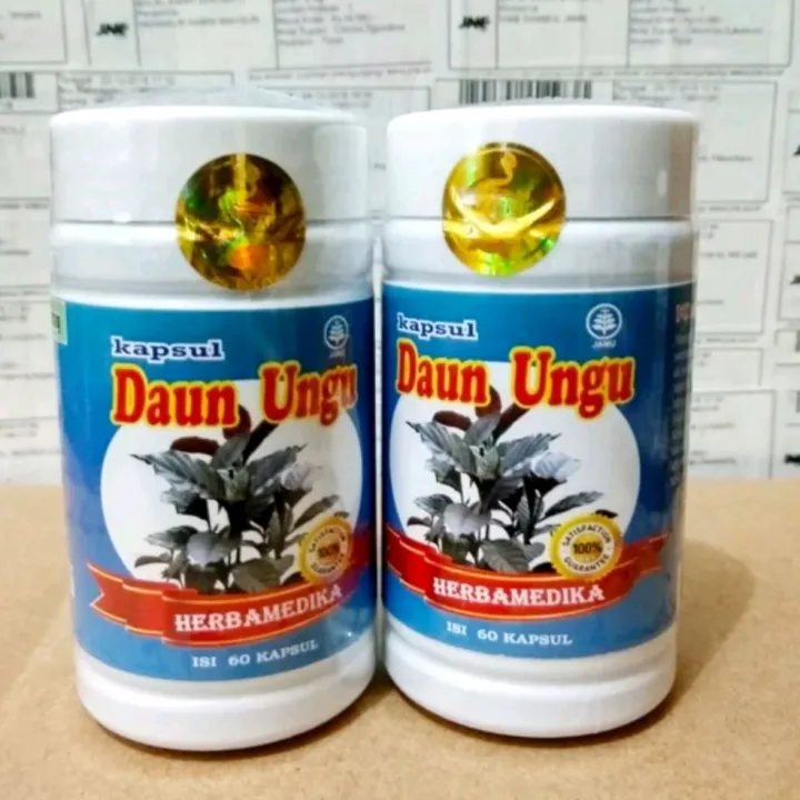 Kapsul Daun Ungu Isi Kapsul Herbamedika Lazada Indonesia