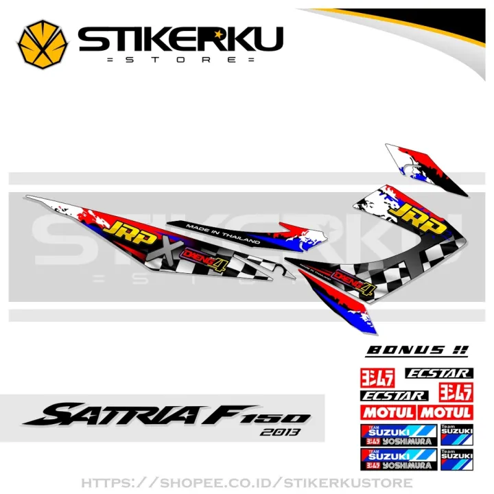 Striping Satria Fu Facelift Raider Stiker Sticker Stock Decal