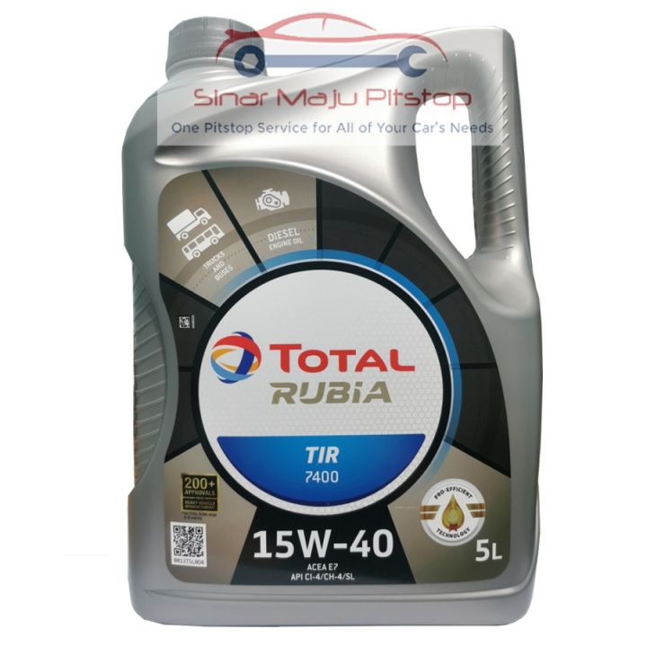 Total Rubia Tir Sae W Original Liter Pelumas Oli Mesin