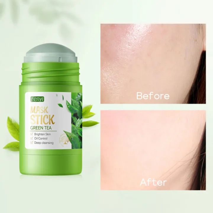 Fenyi Green Tea Mask Stick Cleansing Solid Mask Oil Control Shrink