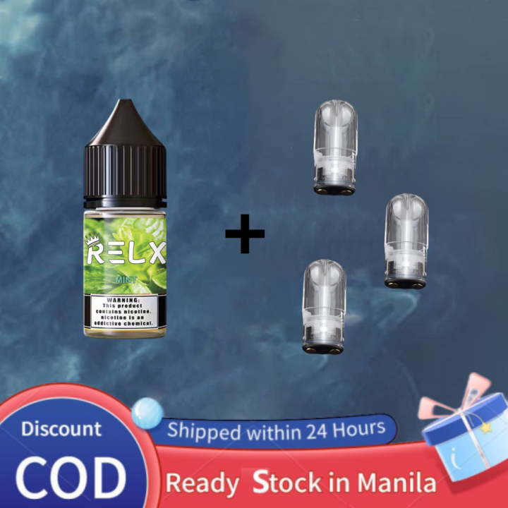 FOR BUY 1 JUICE GET FREE 3 REFILL PODS RELX Pod Juice 30ML For