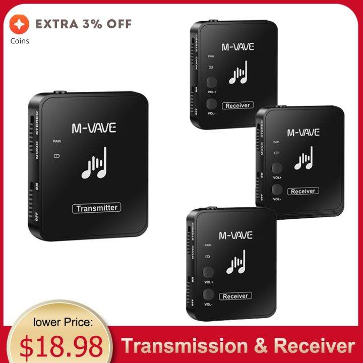 M Vave Wp Ghz Wireless In Ear Monitor System Rechargeable