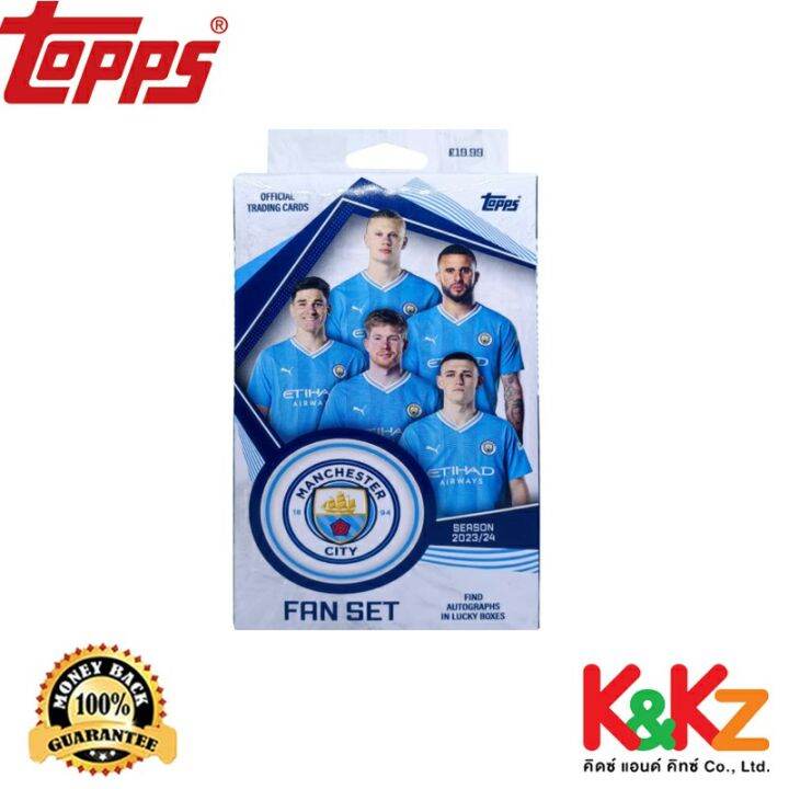 Topps Manchester City Fan Set 2023 24 Topps Collection 26 Cards 2