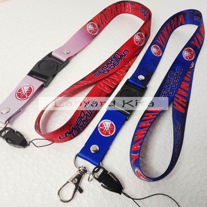 Yamaha Tali Lanyard Gantungan Hp Id Card Name Tag Printing Dua Sisi