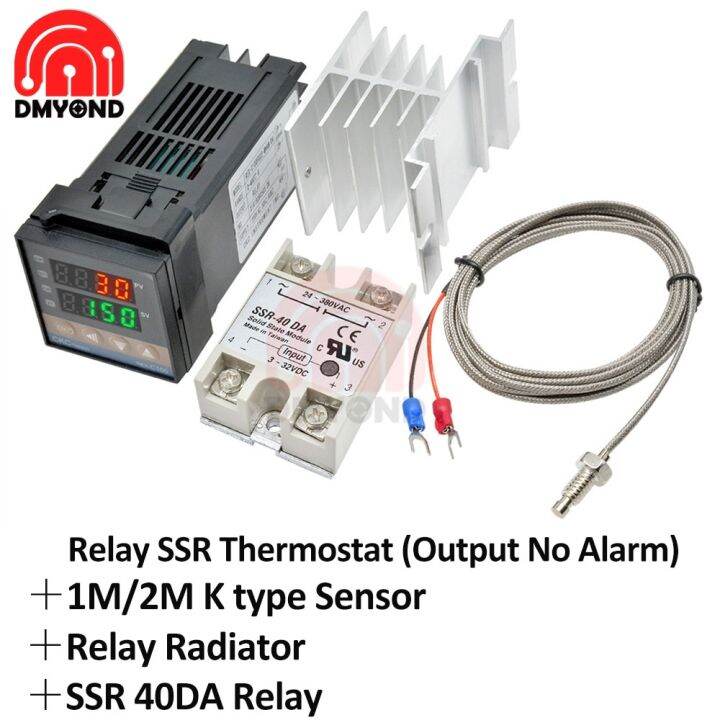 Pengatur Suhu Digital Pid Rex C Termostat Da Ssr Relay K