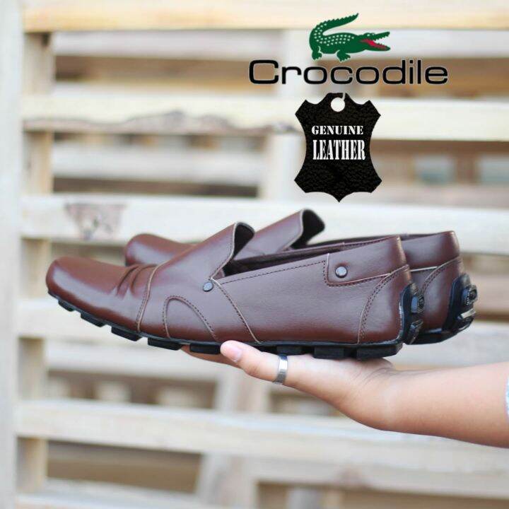 Sepatu Slip On Crocodile Sepatu Casual Pansus Formal Kulit Sepatu Kerja