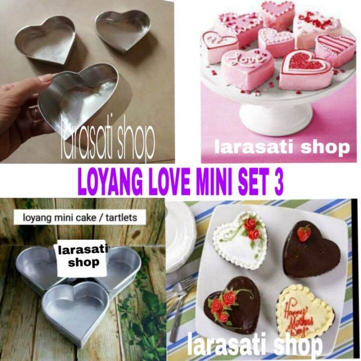 Loyang Love Mini Set Ukuran Cm Lazada Indonesia