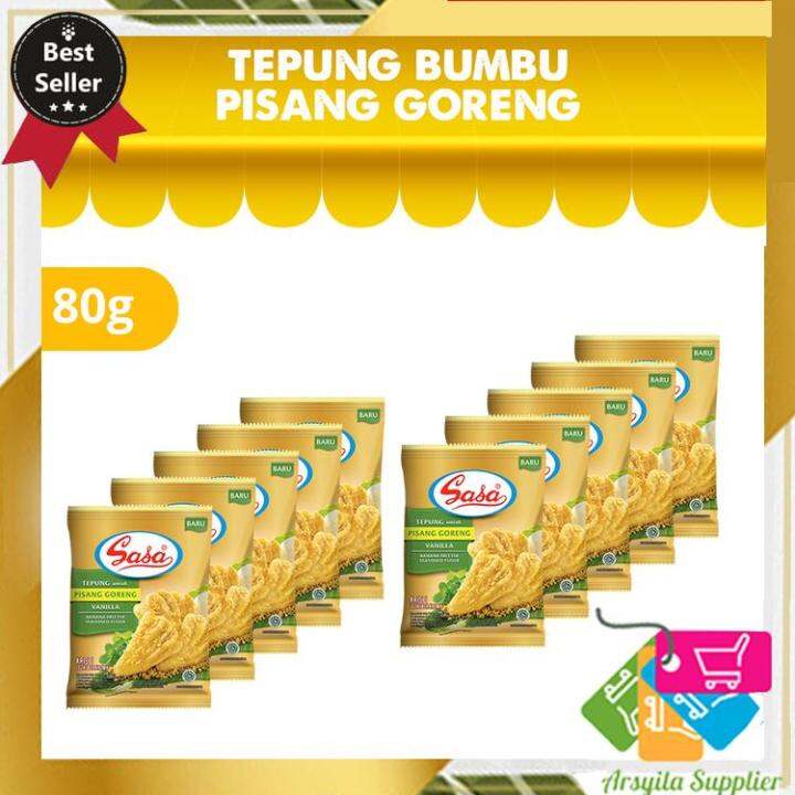 SASA Tepung Bumbu Pisang Goreng Vanilla 80gr 10 Pcs Lazada Indonesia