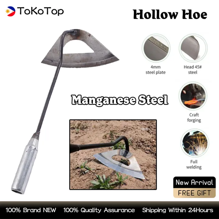 New Arrival All Steel Hardened Hollow Hoe Garden Weeding Tools Easy