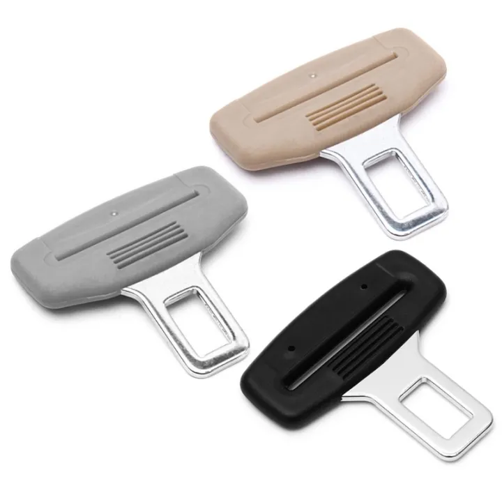 Car Seat Belt Clip Silencer Metal Tongue Seat Safety Belt Buckle For