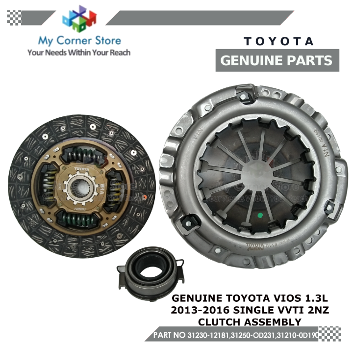 Toyota Genuine Clutch Kit Set For Toyota Vios Single Vvti