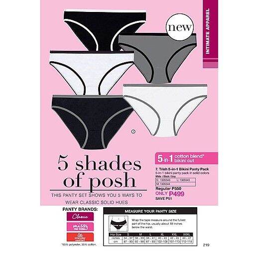 Avon Trish 5 In 1 Bikini Panty Pack Lazada PH