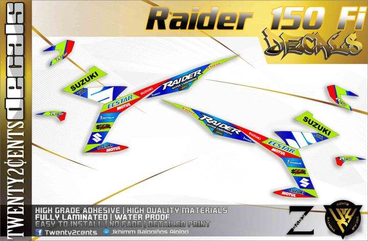 High Quality Decals And Stickers For Raider Fi Ecstar Lazada Ph